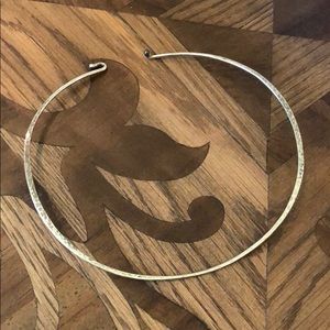 Sterling Silver Hammered Choker